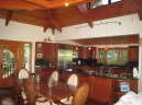 Koa table, dinnig and Kitchen